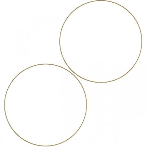 Floristik24 Metallring Dekoring Scandi Ring Deko Loop Gold Ø 25,5cm 6St