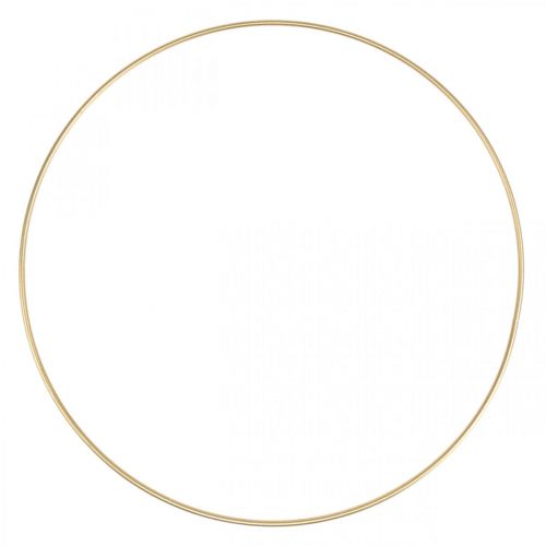 Floristik24 Metallring Dekoring Scandi Ring Deko Loop Golden Ø25cm 4St