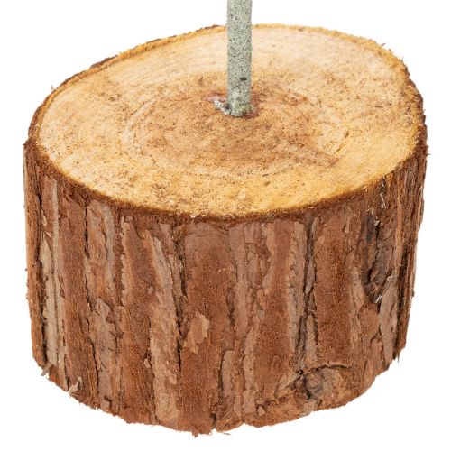 Deko Ring Metall auf Holzständer für Tischdekoration 43cm | Floristik24.de