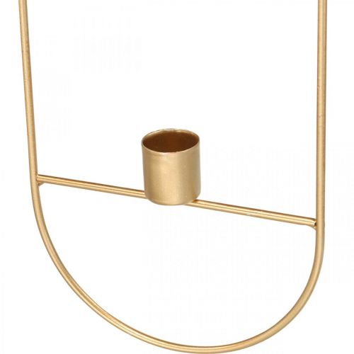 Floristik24 Kerzenhalter zum Hängen Golden Oval Metall 13×30,5cm 3St