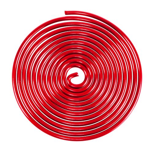 Floristik24 Aluminium Drahtschnecke Metallschnecke Rot 2mm 120cm 2St