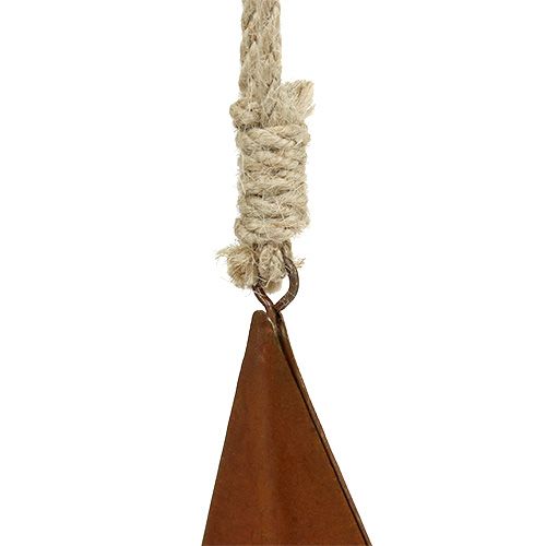 Floristik24 Metallstern zum Hängen Rost 21cm