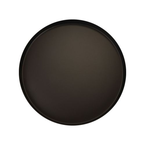 Metalltablett Rund Kerzentablett Schwarz Ø20cm H2,5cm 2St | Floristik24.de