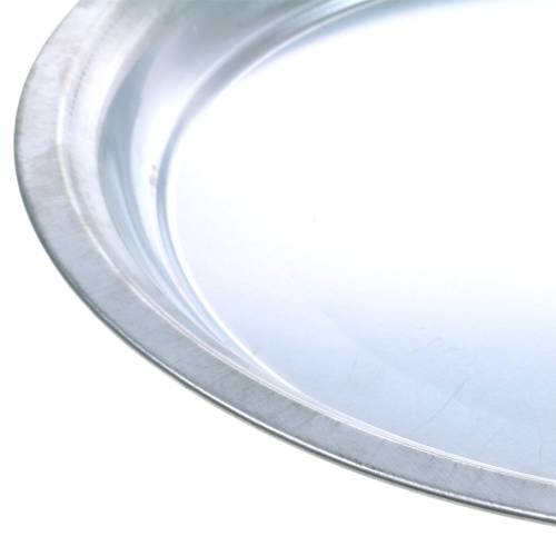 Artikel Metallteller Basic Silber glänzend Ø45,5cm H4cm