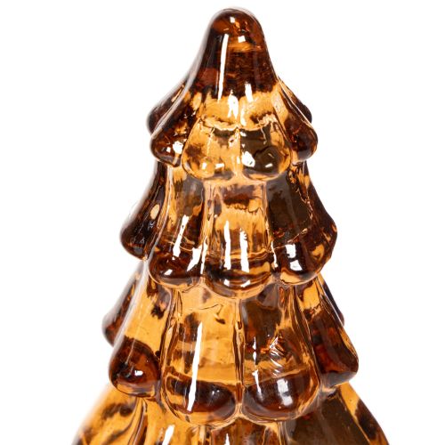 Glas Weihnachtsbaum LED Deko für innen Batteriebetrieben 13cm 2St | Floristik24.de