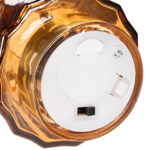 Glas Weihnachtsbaum LED Deko für innen Batteriebetrieben 13cm 2St | Floristik24.de