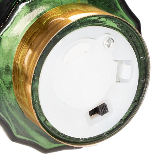 Glas Tannenbaum mit LED Tischdeko Weihnachten 13cm 2St | Floristik24.de
