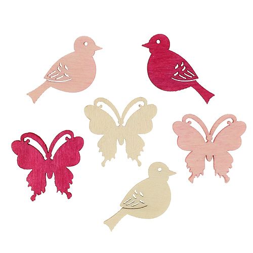 Artikel Mini Frühling Streudeko 2cm Pink sortiert 144 St