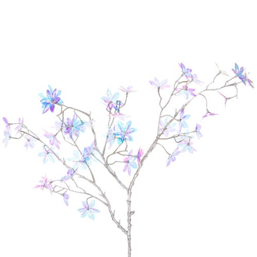 Künstlicher Blütenzweig mit irisierenden Blüten 80cm kaufen | Floristik24.de