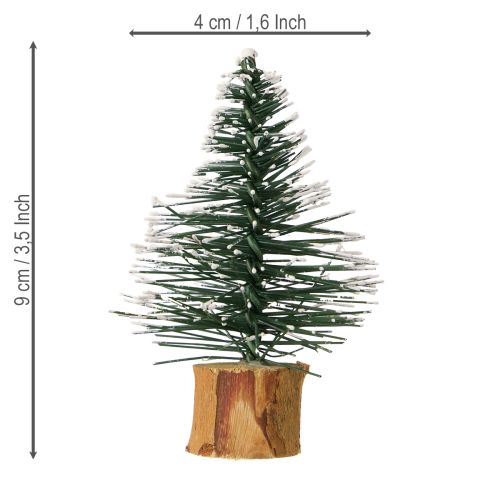 Artikel Mini Tannenbäume beschneit Winterwald Ø5cm H8cm 12 St