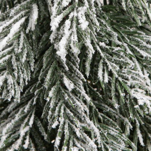 Floristik24 Mini Weihnachtsbaum Beschneit Grün Weiß mit Sockel H60cm