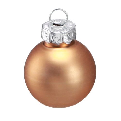 Floristik24 Mini Weihnachtsbaumkugeln Glas in Gold Ø2,5cm 22 St