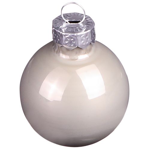 Mini Weihnachtskugeln Glas Grün Perlmuttgrau Ø3cm 22 St | Floristik24.de
