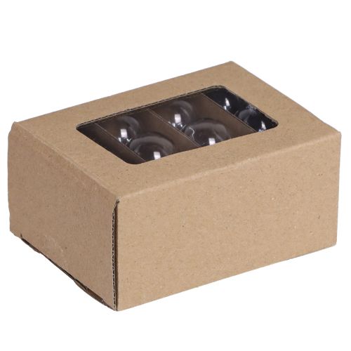 Artikel Mini Weihnachtskugeln Glas Retro Transparent Ø3cm 22 St