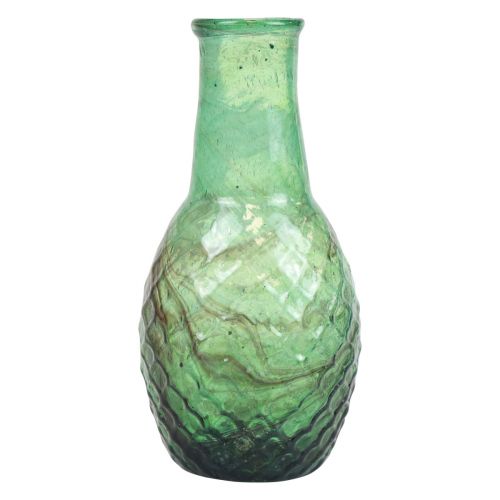 Artikel Mini Vase Grün Glasvase Blumenvase Rauten Ø6cm H11,5cm