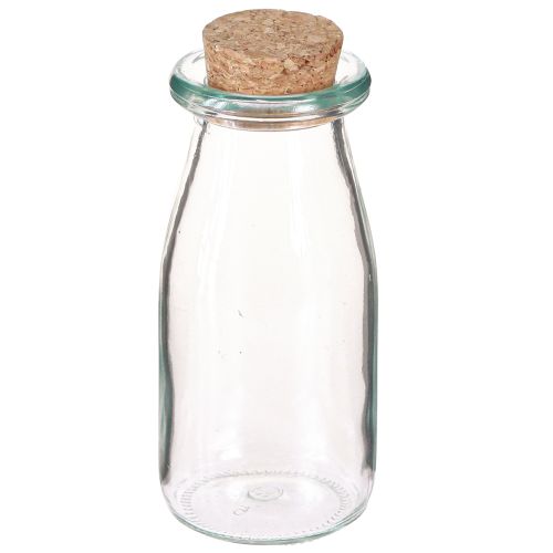 Artikel Minivasen Glas Vasen mit Korken H13,5cm Ø5,5cm 6St