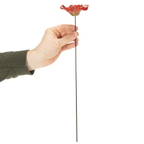 Artikel Mohnblumen Gartendeko Stecker perfektes Dekoelement für Ihren Garten 42cm 4St