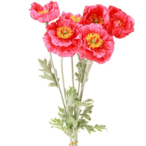 Mohnblumen Künstlich Rosa Kunstblumen Ø6–7cm L78cm 3St