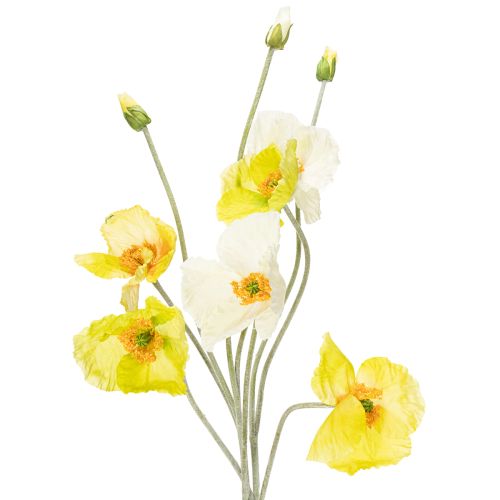 Floristik24 Künstliche Mohnblumen Deko für Wohnräume und Büro 95cm