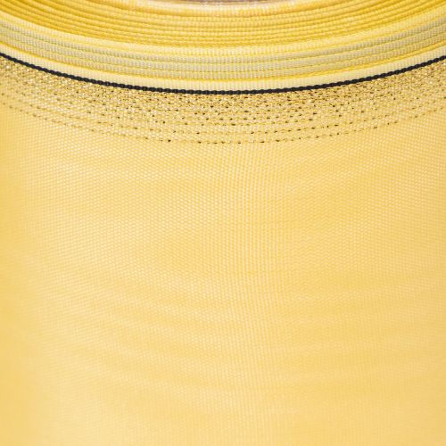 Moiré Kranzband Gelb mit Goldverzierung 125mm 25m - Hochwertiges Trauerband Dekoband Schleifenband | Floristik24.de