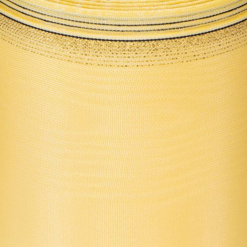 Moiré Kranzband Gelb mit Goldverzierung, Dekoband Floristik, Acetat/Polyester 150mm x 25m | Floristik24.de