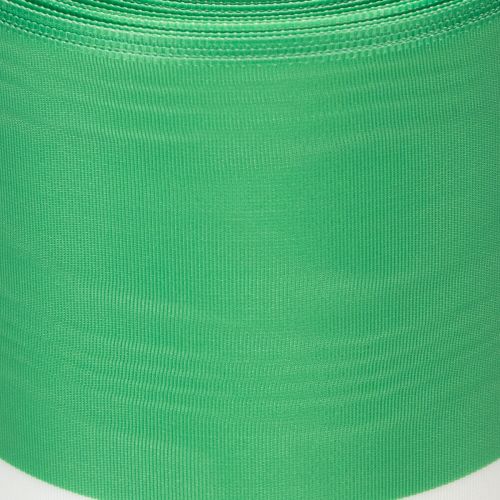 Moiré Kranzband grün-weiß 150mm, Dekorationsband, Schleifenband, Taft-Qualität 25m | Floristik24.de