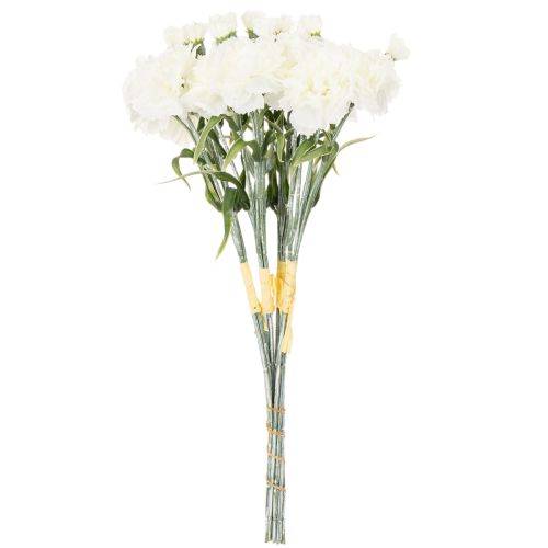 Kunstnelken Strauß weiß 40cm, 4 St | Floristik24.de