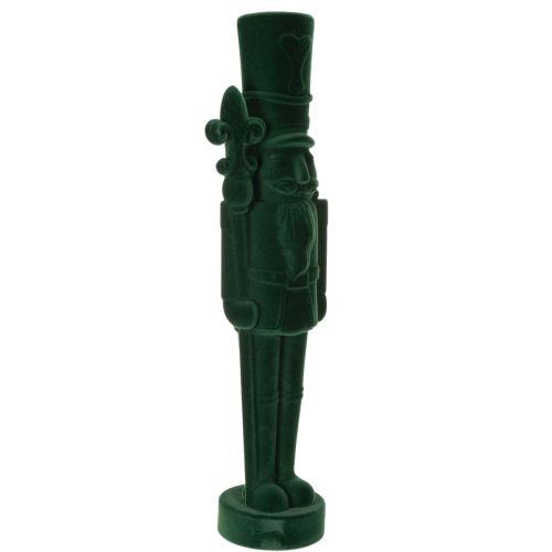 Nussknacker Figur stehend Weihnachtsdeko beflockt 77cm