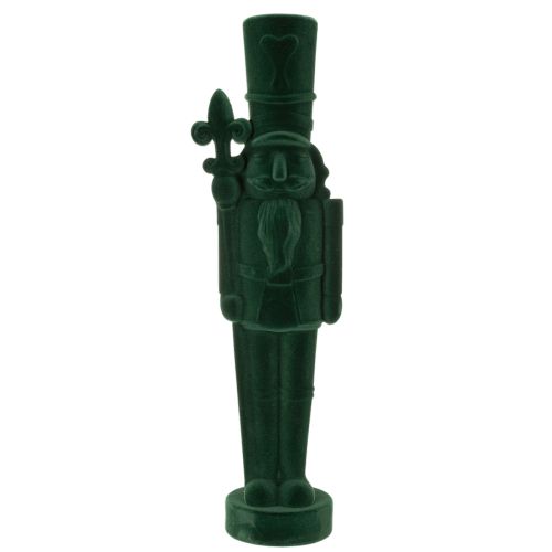 Nussknacker Figur stehend Weihnachtsdeko beflockt 77cm | Floristik24.de