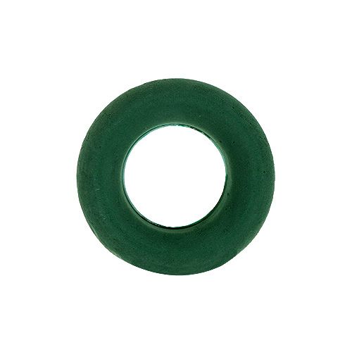 Floristik24 Steckschaum Ring Kranz Grün H2,5cm Ø17cm 6St