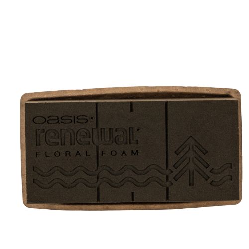 Blumensteckschaum 1/1 Ziegel OASIS® Renewal® Floral Foam Biolit® 24cm 2St
