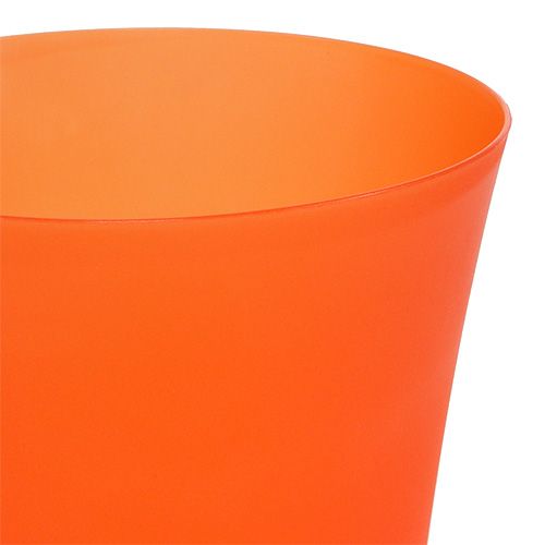 Floristik24 Orchideentopf Plastik Orange Ø12,5cm H14cm, 1St
