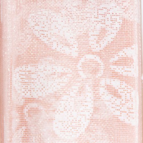 Organzaband Blumen Geschenkband Rosa 25mm 18m | Floristik24.de
