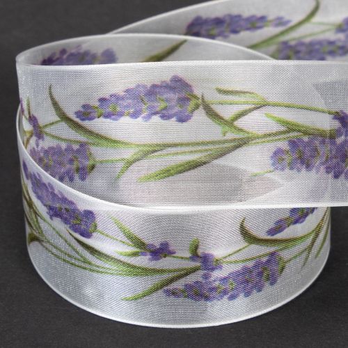 Artikel Organzaband Chiffonband Dekoband Lavendel 40mm 20m
