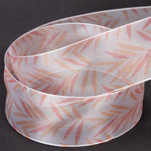 Artikel Organzaband Chiffonband Dschungel Orange 40mm 15m