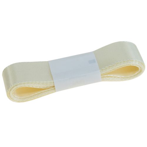 Floristik24 Dekoband Geschenkband Creme Band Webkante 25mm 3m 10St