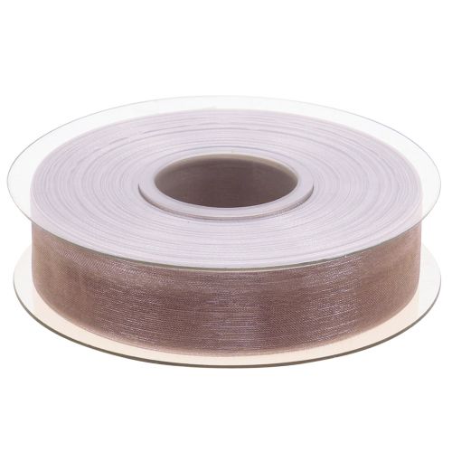 Artikel Organzaband Geschenkband Beige Band Webkante Taupe 25mm 50m