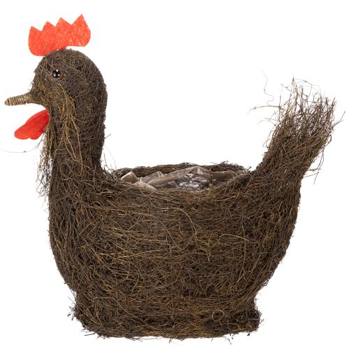 Artikel Osterdeko Pflanzkorb Reben Deko Huhn zum Bepflanzen 36cm