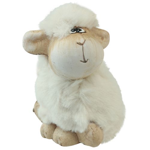 Artikel Osterdeko Schaf Keramik Deko Ostern Creme 9,5×6×9cm 4 St