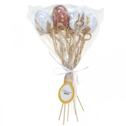 Floristik24 Ostereier Plastik Blumenstecker Osterdeko H6cm 6St