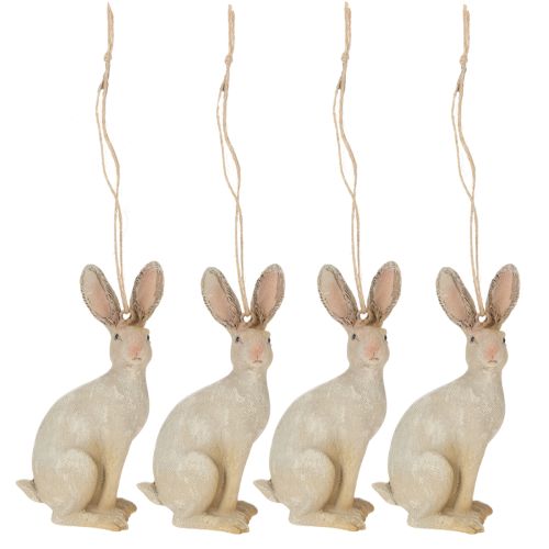 Artikel Osterhase Figur zum Aufhängen Osterdeko Polyresin H9,5cm 4St