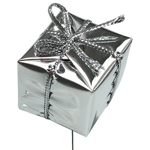 Päckchen am Draht Silber 2,5cm 60St | Floristik24.de