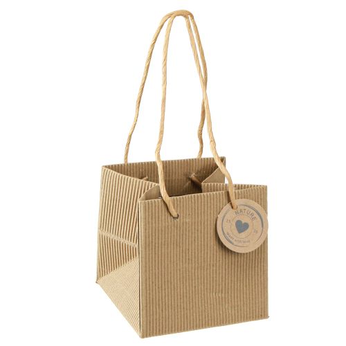 Artikel Papier Blumentopf Pflanztasche Folie Natur 10,5cm 10 St