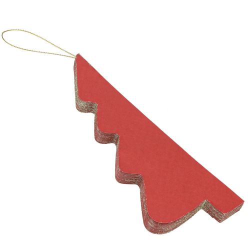 Artikel Papier Tannenbaum Bordeaux Weihnachtsanhänger H20cm