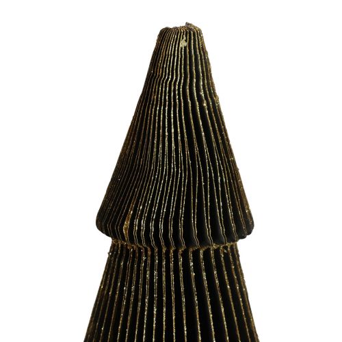 Floristik24 Papier Weihnachtsbaum Papier Tannenbaum Schwarz H60cm