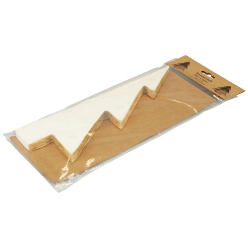 Floristik24 Papier Weihnachtsbaum Papier Tannenbaum Weiß Gold H30cm