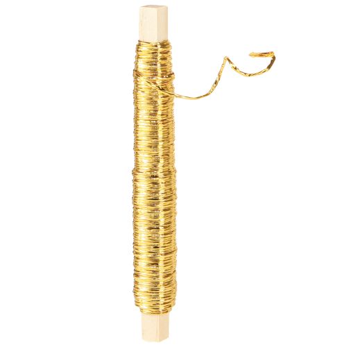 Artikel Papierkordel Draht umwickelt Ø0,8mm 22m Gold