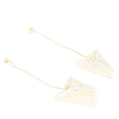 Artikel Papierstern Weihnachtsanhänger Weiß 10cm 8er Set Deko