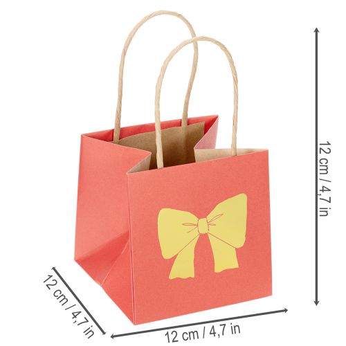 Geschenktüte Papier mit Schleifen Motiv 12 cm 8St | Floristik24.de