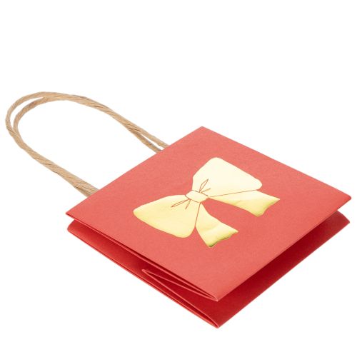 Geschenktüte Papier mit Schleifen Motiv 12 cm 8St | Floristik24.de